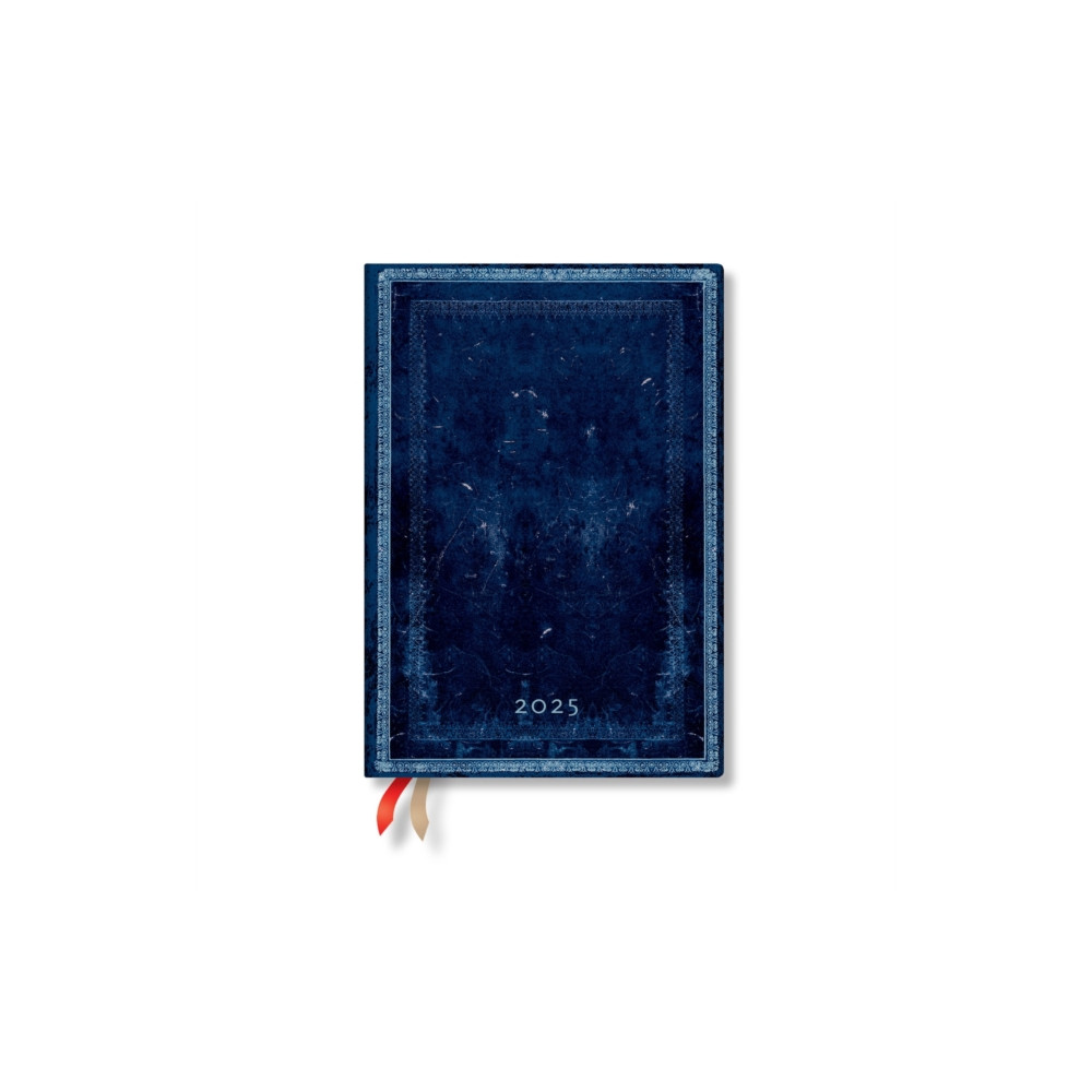 Produktbild för Inkblot (Old Leather Collection) Midi 12-month Horizontal Hardback Dayplanner 2025 (Elastic Band Closure) (inbunden, eng)