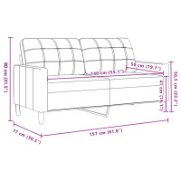 Produktbild för 2-sitssoffa vinröd 140 cm sammet