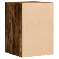 Produktbild för Byrå rökfärgad ek 40x41x58 cm konstruerat trä