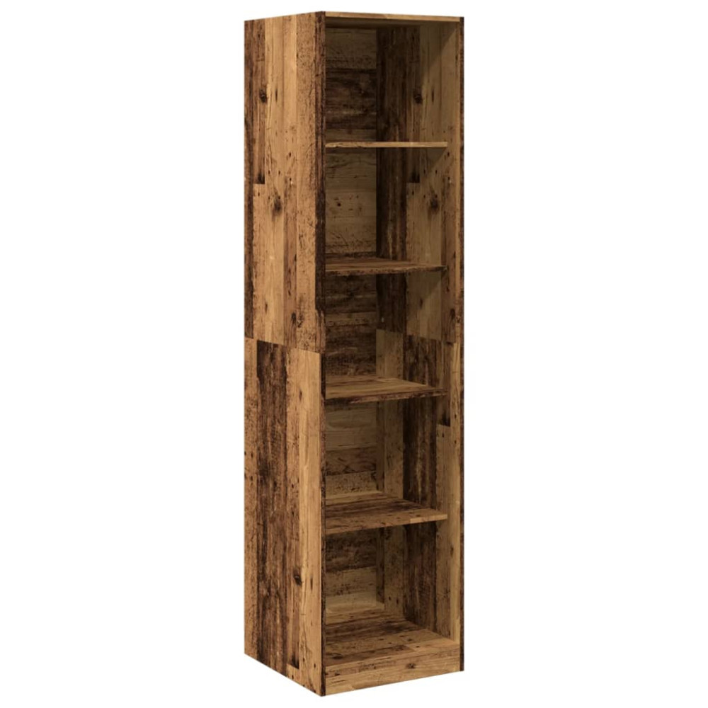 Produktbild för Garderob åldrat trä 50x50x200 cm konstruerat trä