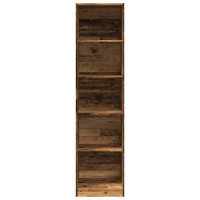 Produktbild för Garderob åldrat trä 50x50x200 cm konstruerat trä