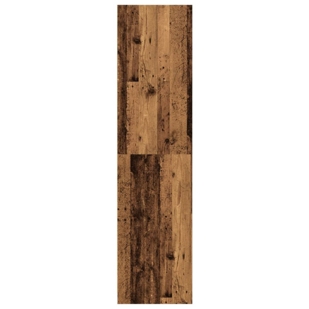 Produktbild för Garderob åldrat trä 50x50x200 cm konstruerat trä