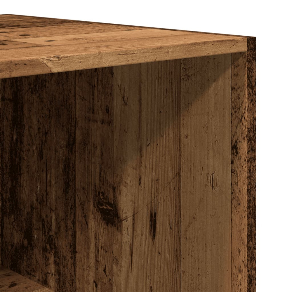 Produktbild för Garderob åldrat trä 50x50x200 cm konstruerat trä