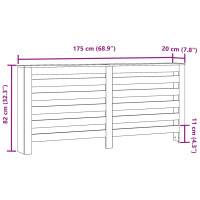 Produktbild för Elementskydd ek 175x20x82 cm konstruerat trä