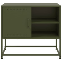 Produktbild för TV-skåp senapsgul 100,5x39x60,5 cm stål