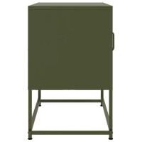 Produktbild för TV-skåp senapsgul 100,5x39x60,5 cm stål