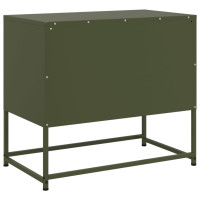 Produktbild för TV-skåp senapsgul 100,5x39x60,5 cm stål