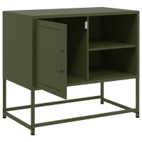 Produktbild för TV-skåp senapsgul 100,5x39x60,5 cm stål