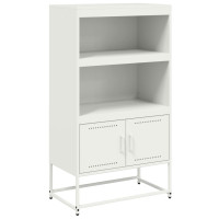 Produktbild för Högskåp vit 68,5x38,5x123,5 cm stål