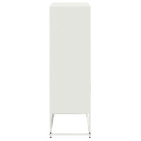 Produktbild för Högskåp vit 68,5x38,5x123,5 cm stål