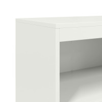 Produktbild för Högskåp vit 68,5x38,5x123,5 cm stål