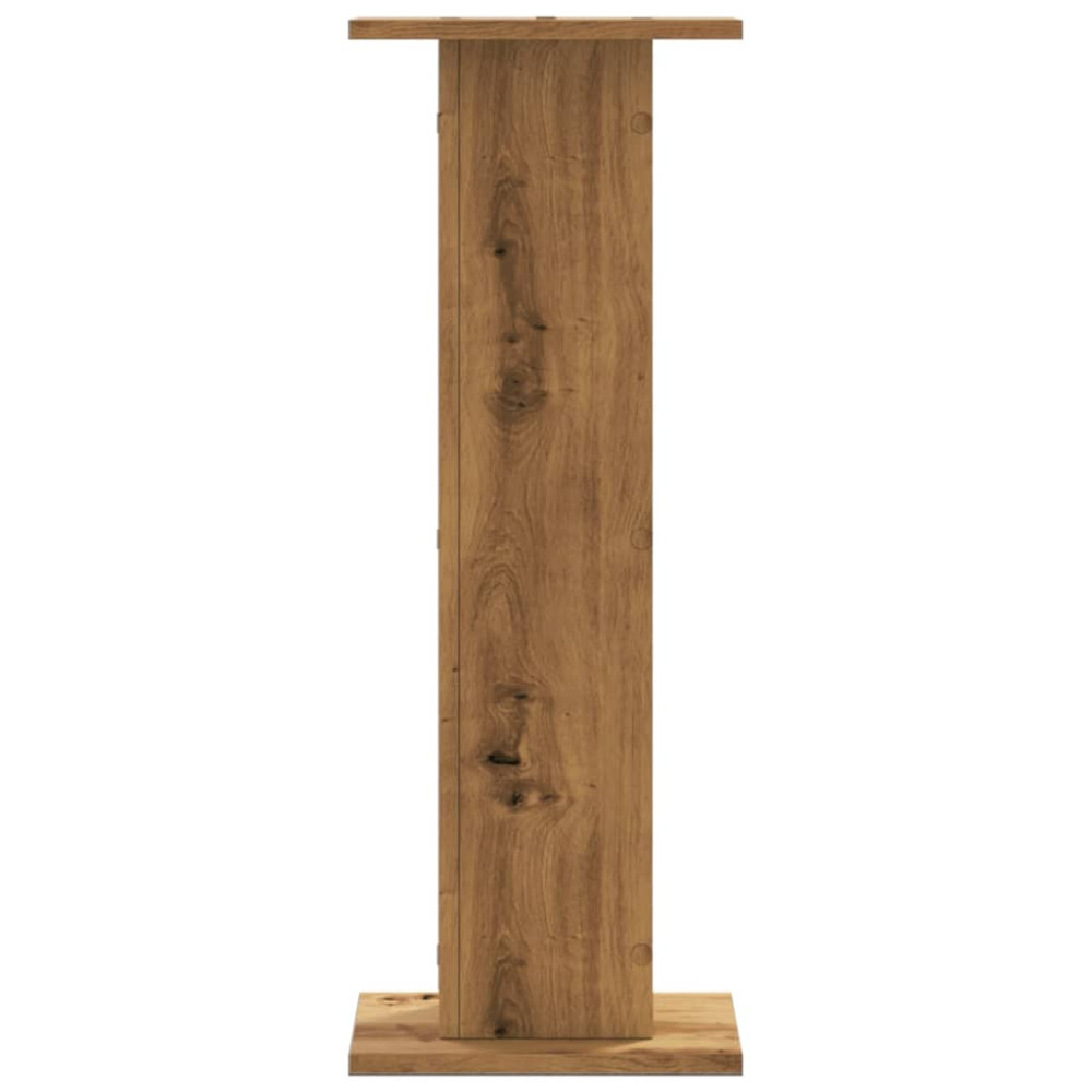 Produktbild för Högtalarställ 2 st ek 30x30x80 cm konstruerat trä