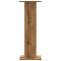 Produktbild för Högtalarställ 2 st ek 30x30x80 cm konstruerat trä