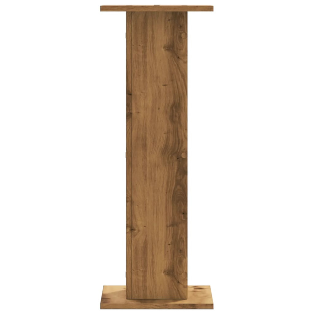Produktbild för Högtalarställ 2 st ek 30x30x80 cm konstruerat trä