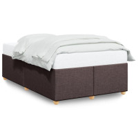 Produktbild för sängram utan madrass mörkbrun 120x190 cm tyg
