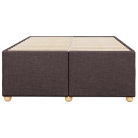 Produktbild för sängram utan madrass mörkbrun 120x190 cm tyg