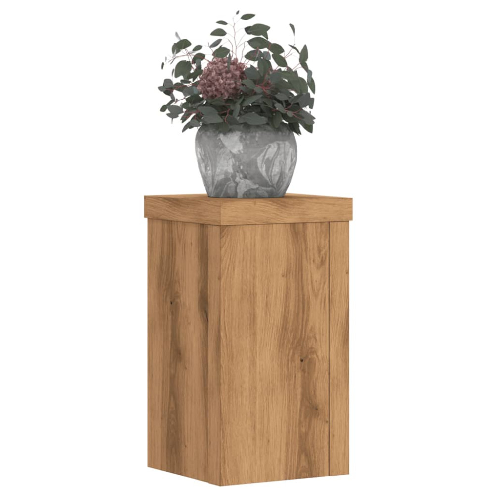 Produktbild för Växtställ 2 st ek 10x10x18 cm konstruerat trä