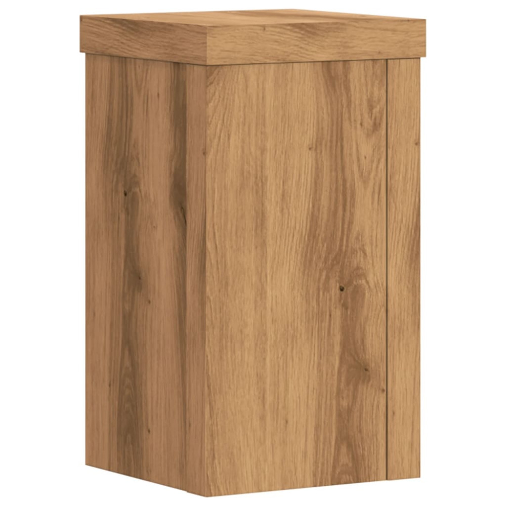 Produktbild för Växtställ 2 st ek 10x10x18 cm konstruerat trä