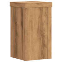 Produktbild för Växtställ 2 st ek 10x10x18 cm konstruerat trä