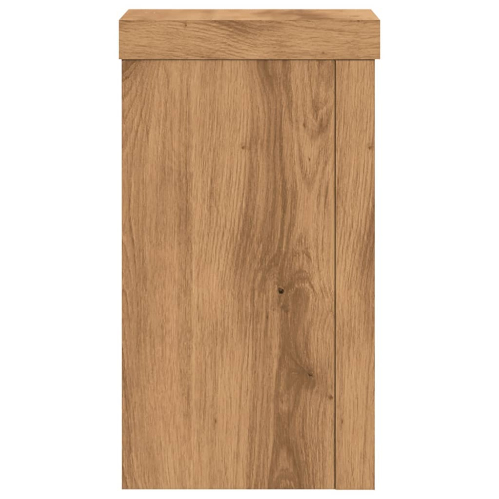 Produktbild för Växtställ 2 st ek 10x10x18 cm konstruerat trä