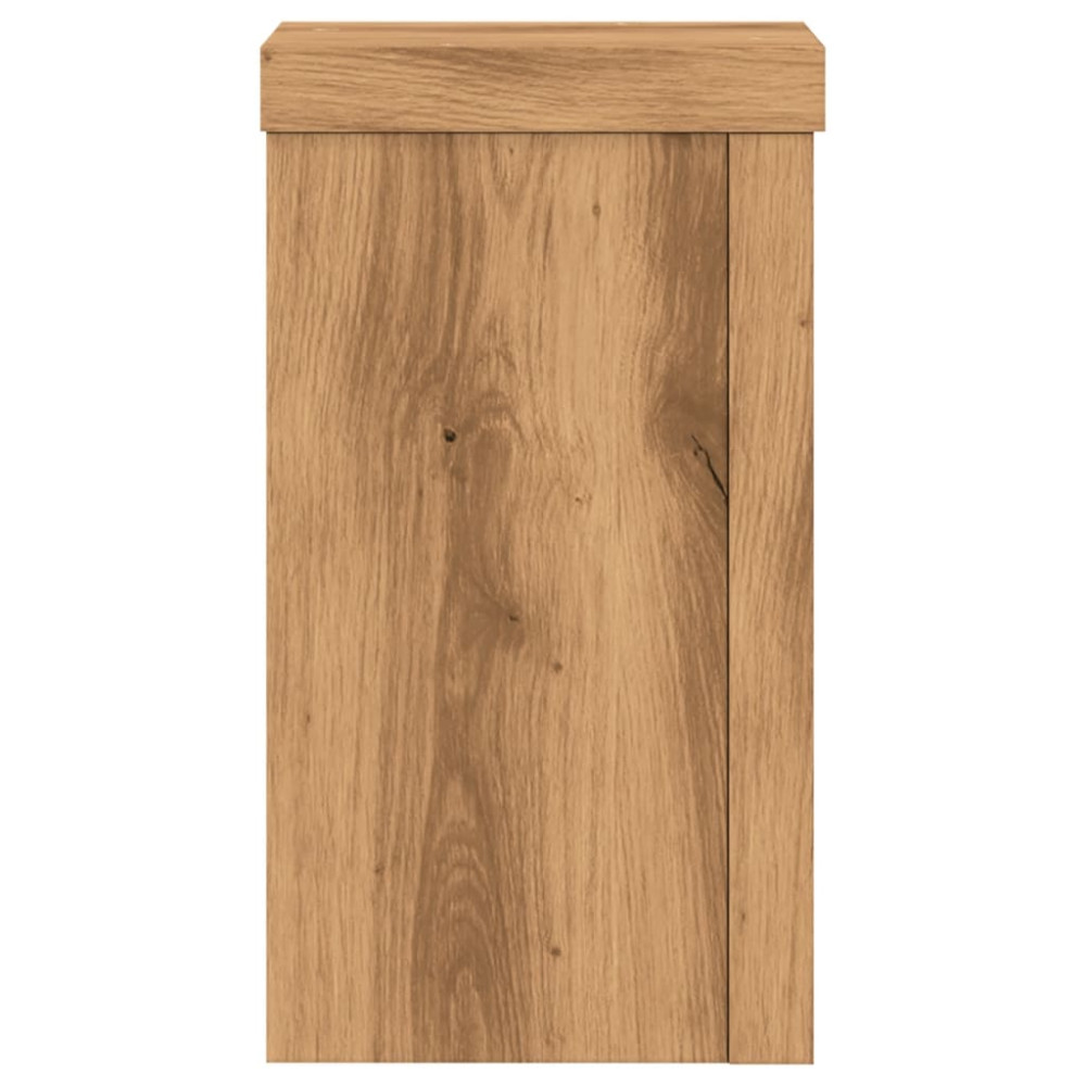 Produktbild för Växtställ 2 st ek 10x10x18 cm konstruerat trä