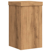 Produktbild för Växtställ 2 st ek 10x10x18 cm konstruerat trä