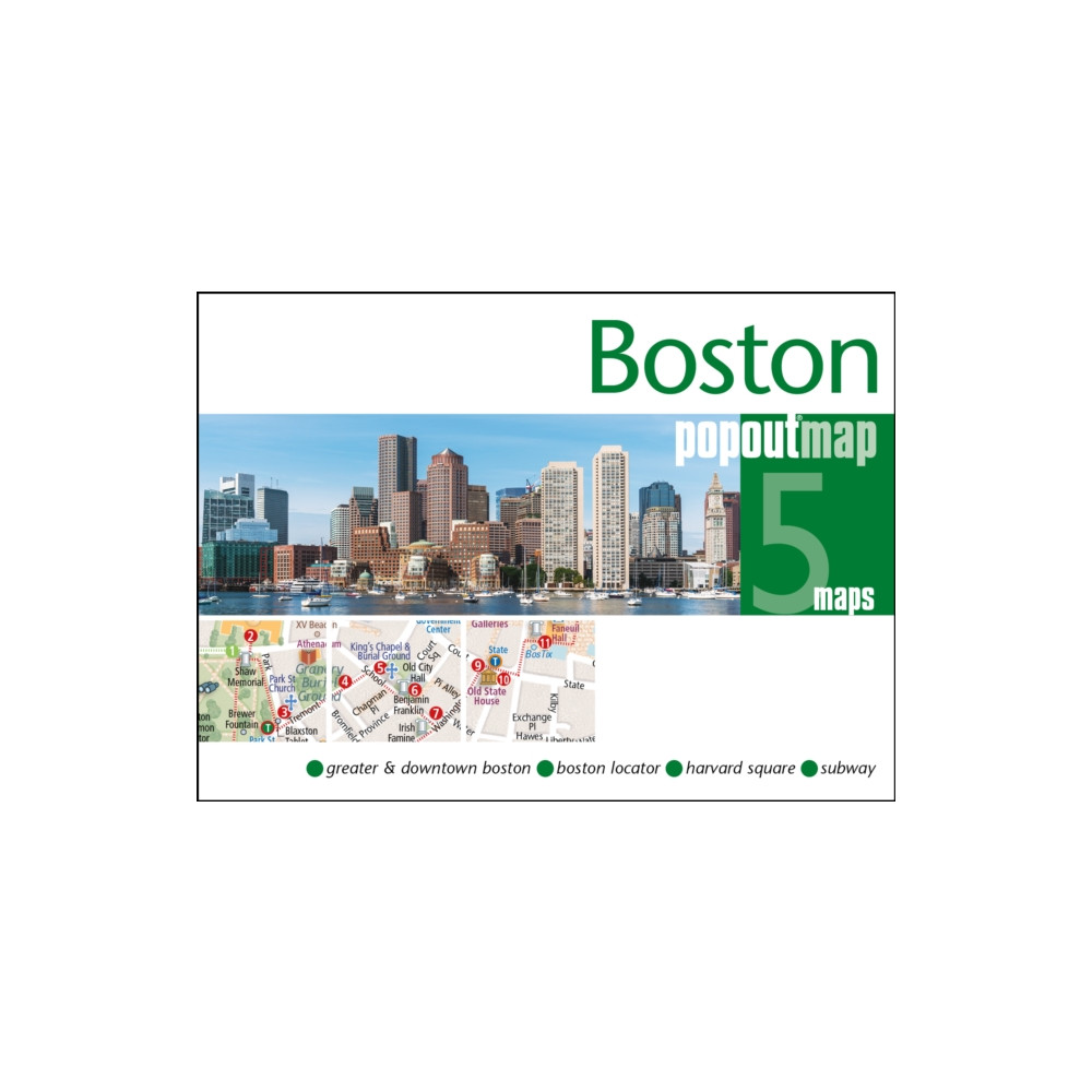 Produktbild för Boston PopOut Map