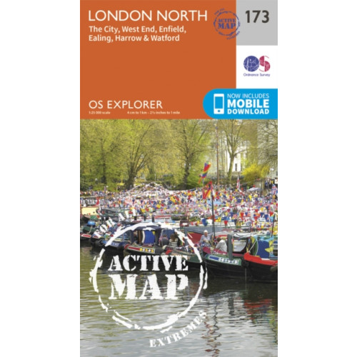 Ordnance Survey London North, The City, West End, Enfield, Ealing, Harrow & Watford