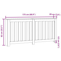 Produktbild för Elementskydd sonoma-ek 175x20x82 cm konstruerat trä