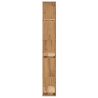 Produktbild för Bokhylla 5 hyllplan ek 80,5x23,5x162,5 cm konstruerat trä