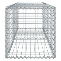 Produktbild för Gabionkorg med skydd 200x50x50 cm galvaniserat järn