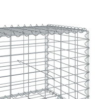 Produktbild för Gabionkorg med skydd 200x50x50 cm galvaniserat järn