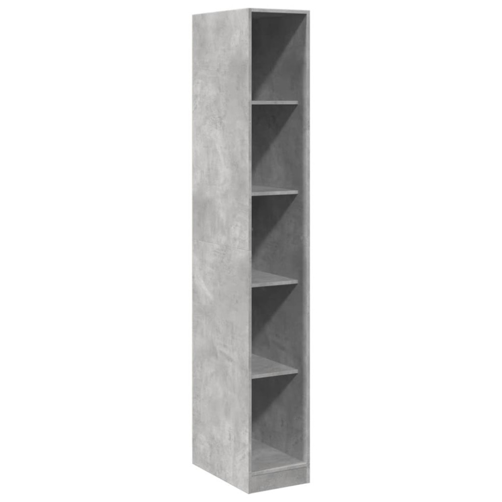 Produktbild för Garderob betonggrå 30x50x200 cm konstruerat trä