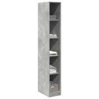 Produktbild för Garderob betonggrå 30x50x200 cm konstruerat trä
