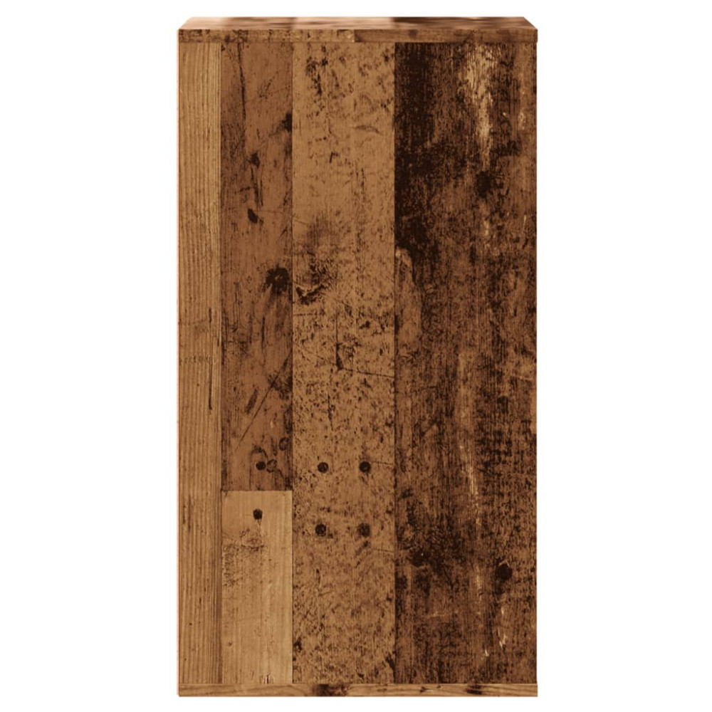 Produktbild för Byrå åldrat trä 40x41x76 cm konstruerat trä