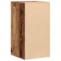 Produktbild för Byrå åldrat trä 40x41x76 cm konstruerat trä