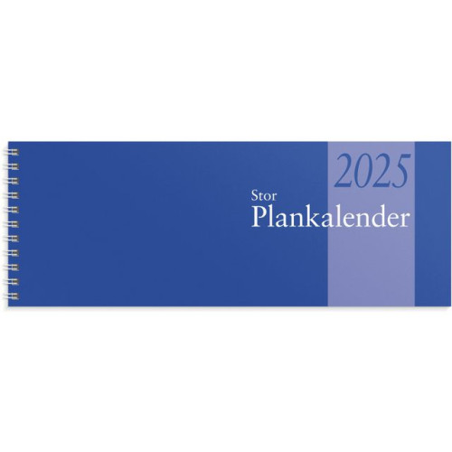 Burde Stor Plankalender 2025 spiralbunden