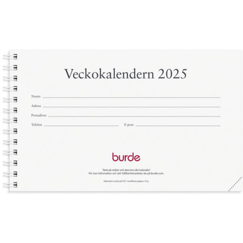 Burde Veckokalendern refill 2025