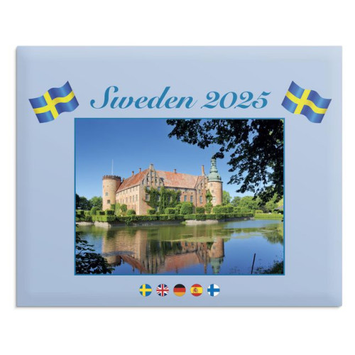 Burde Väggkalender Sweden med kuvert 2025