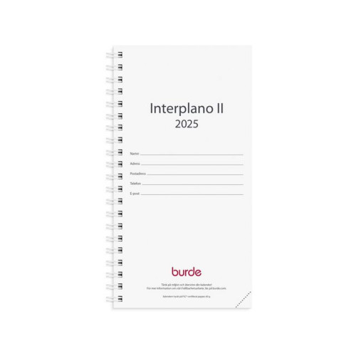 Burde Kalender Interplano II refill 2025