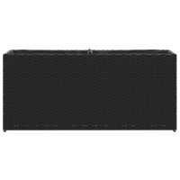 Produktbild för Odlingslådor med 2 krukor 2 st svart 90x20x40 cm konstrotting