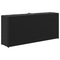 Produktbild för Odlingslådor med 2 krukor 2 st svart 90x20x40 cm konstrotting