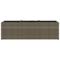 Produktbild för Odlingslådor med 3 krukor 2 st grå 105x30x32 cm konstrotting