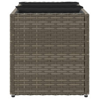 Produktbild för Odlingslådor med 3 krukor 2 st grå 105x30x32 cm konstrotting