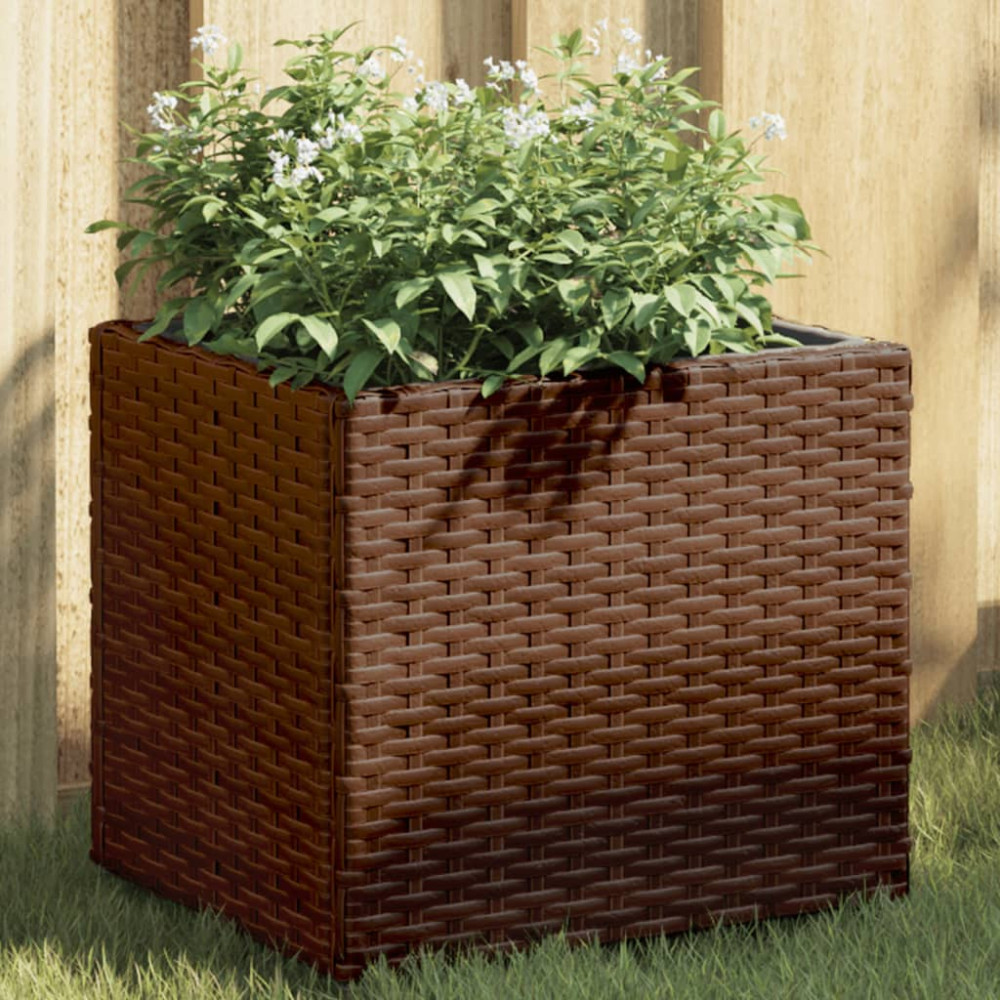 Produktbild för Odlingslådor 2 st brun 36x30x32 cm konstrotting