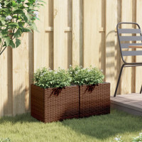 Produktbild för Odlingslådor 2 st brun 36x30x32 cm konstrotting