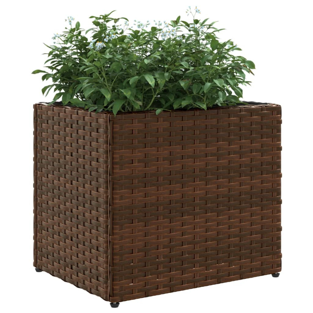 Produktbild för Odlingslådor 2 st brun 36x30x32 cm konstrotting