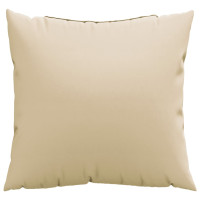 Produktbild för Soffkuddar 4 st beige 40x40 cm tyg