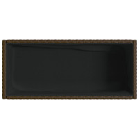 Produktbild för Odlingslådor med hylla 2 st brun 70x28x70 cm konstrotting