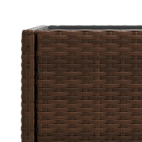 Produktbild för Odlingslådor med hylla 2 st brun 70x28x70 cm konstrotting
